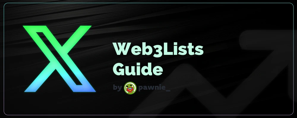 Step-by-step tutorial for using Web3Lists curated crypto Twitter lists