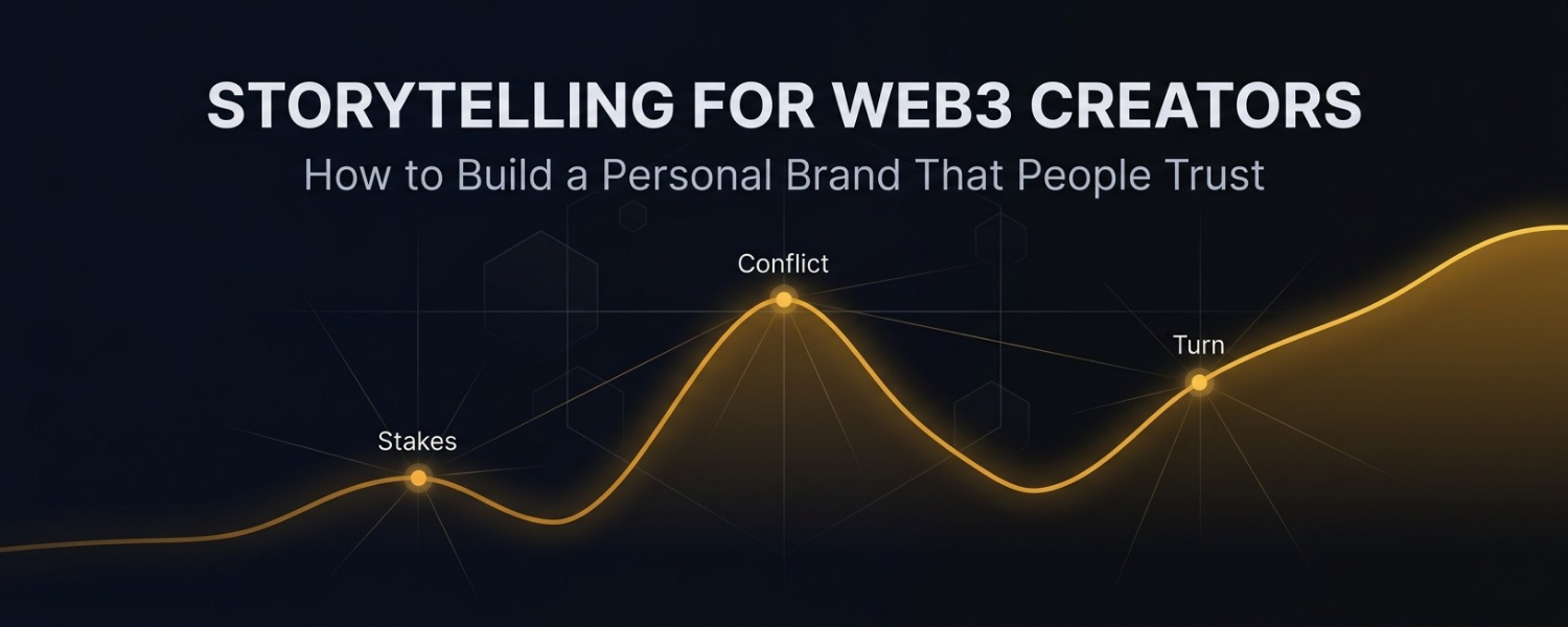 Storytelling for Web3 creators - 4 stories every creator needs to build a personal brand that people trust