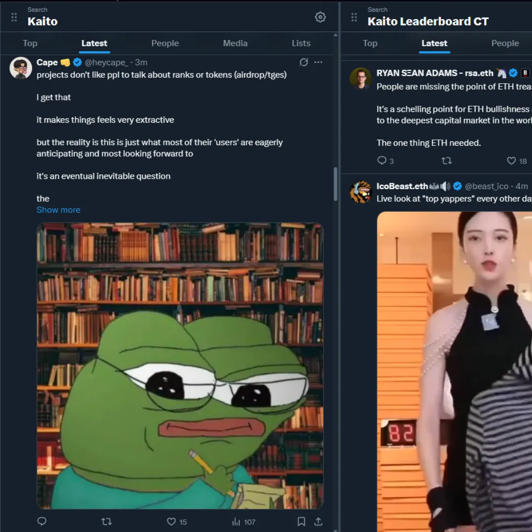 X Pro multi-column layout with multiple curated Web3 Twitter lists